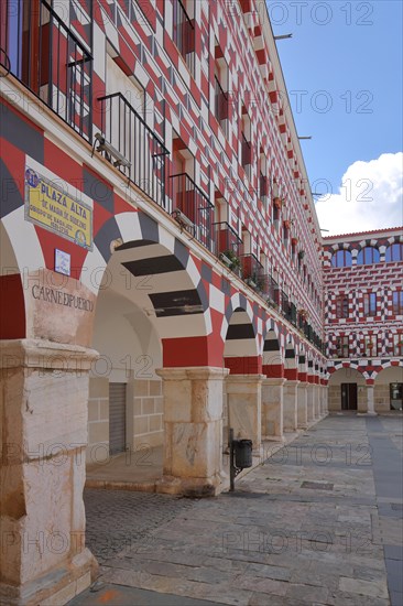 Casas Coloradas at Plaza Alta in Badajoz