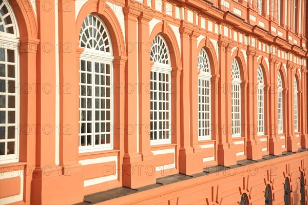 Row of windows at the baroque Biebrich Palace