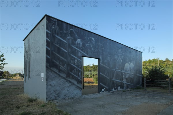 Memorial to the deportation of Jews at the slaughterhouse during National Socialism