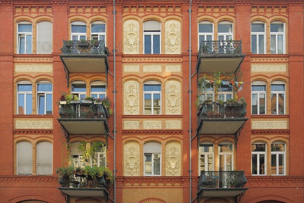 Old villa with balconies