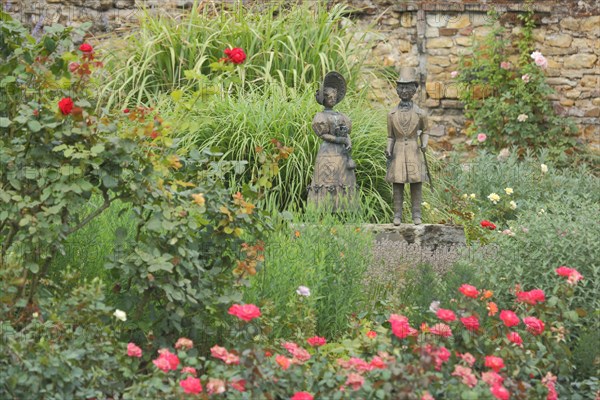 Biedermeier Couple in the Rose Garden of Eltville