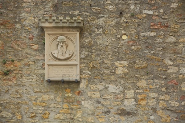 Monument to Johannes Gutenberg 1400-1468 at the Electoral Castle in Eltville