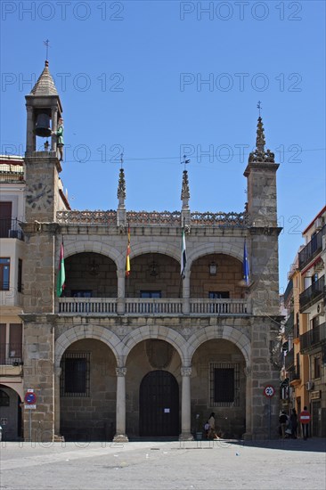 City Hall at the Plaza Mayor in Plasencia