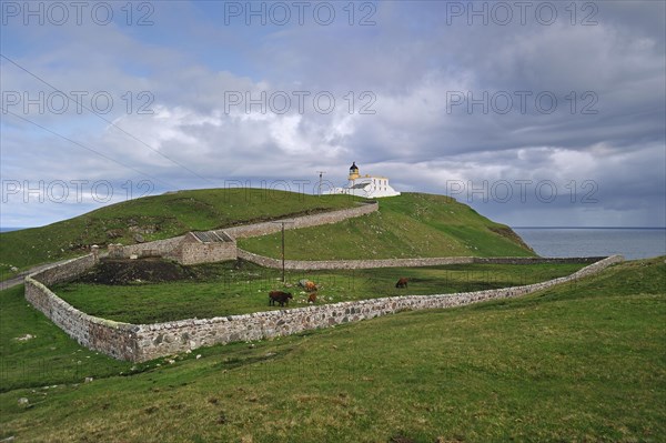 The Stoer Head Lighthouse at the Point of Stoer in Sutherland