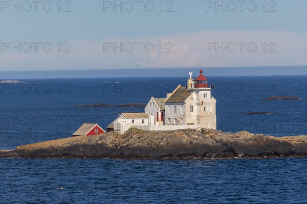 Lighthouse at the harbour exit Kristiansand