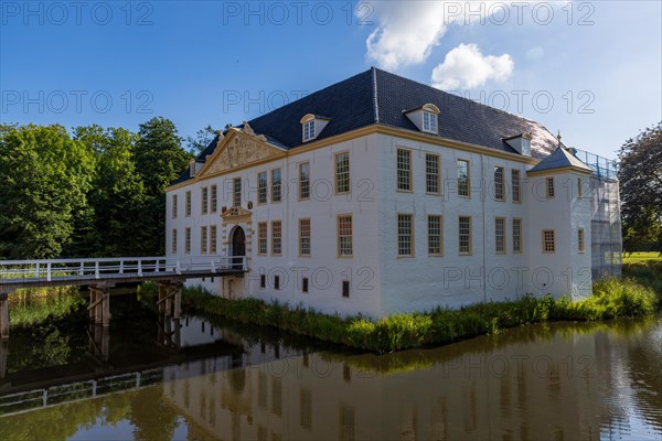 Moated castle in the old town of Dornum