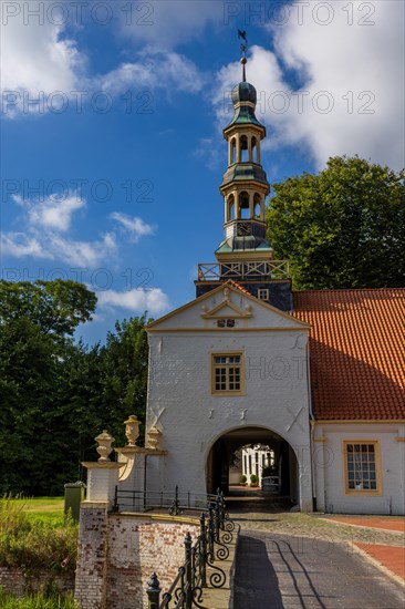 Moated castle in the old town of Dornum