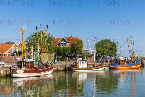 Harbour with cutters in Neuharlingersiel