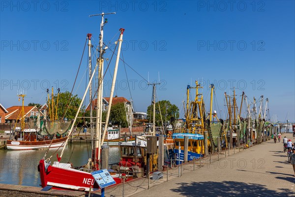 Harbour with cutters in Neuharlingersiel