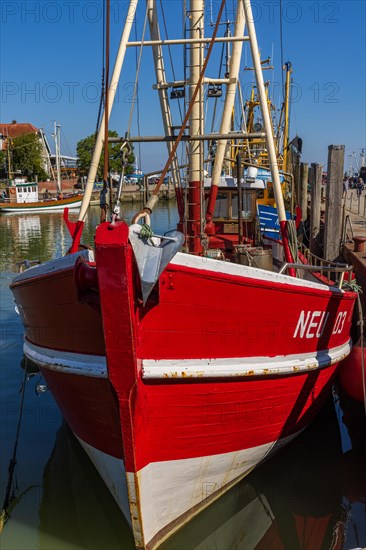 Harbour with cutters in Neuharlingersiel