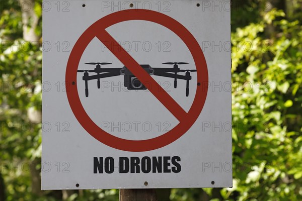 Drone ban sign