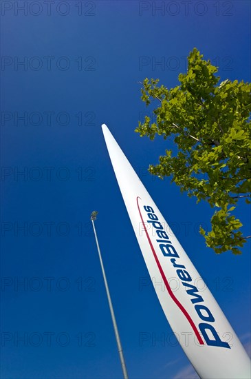 Company entrance with rotor blade at Power Blades