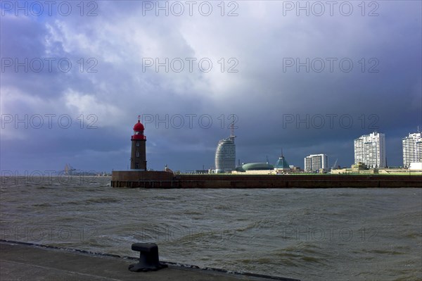 Incoming bad weather front in Bremerhaven