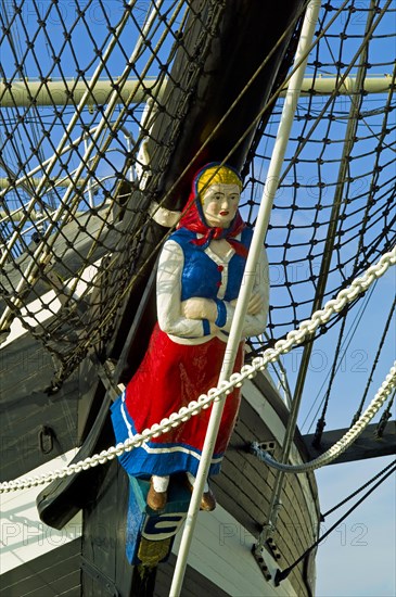 Figurehead of the Seute Deern in Bremerhaven