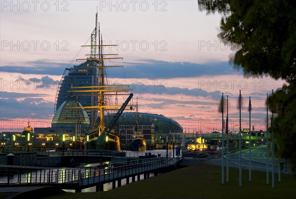 Maritime Museum and surroundings in Bremerhaven