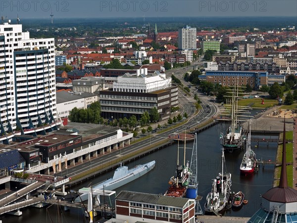 View of the Maritime Museum and Columbus Center from the Atlantic Hotel