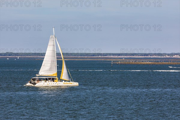 Sailing boat in Arcachon Bay