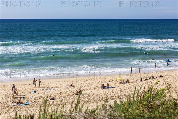 People on the beach of Cap Ferret