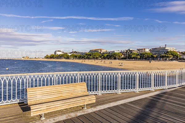 People on the beach and the seafront