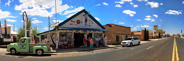 Western town in Seligman on historic Route 66 in the Wild West. Seligman