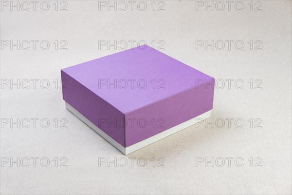 Violet cardboard gift box