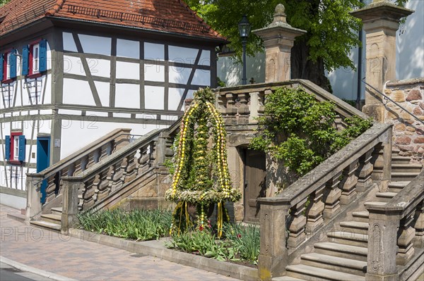 Decorated fountain