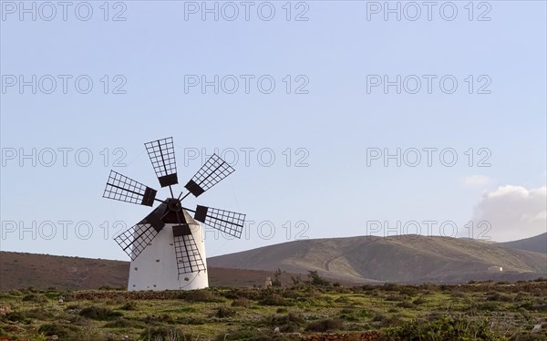 Typical windmill on Fuerteventura