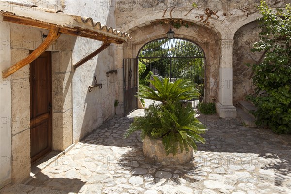 Patio of a country estate