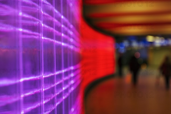 Passers-by in Passerelle underground passage