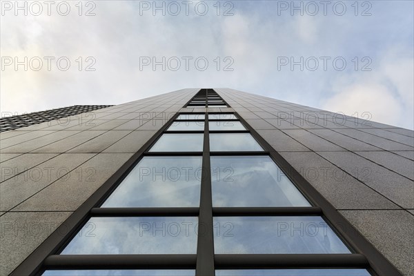Facade of an office tower with windows