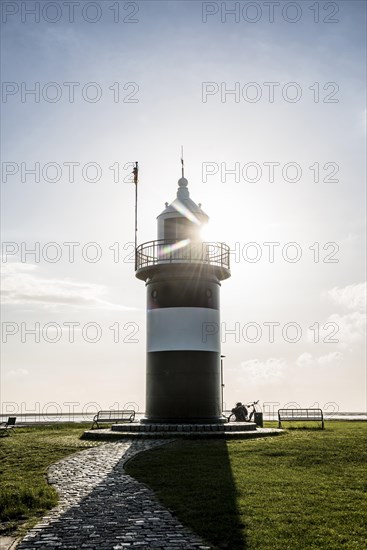 Black and white lighthouse