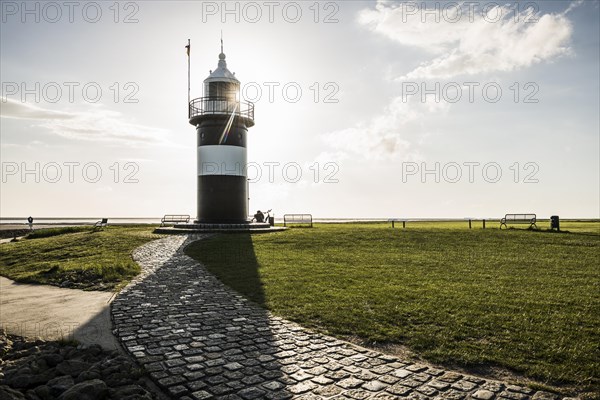 Black and white lighthouse