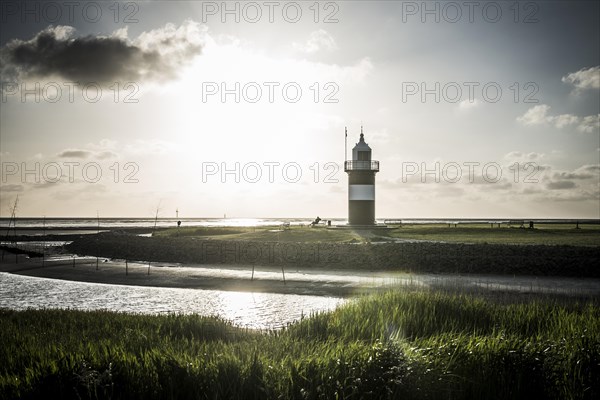 Black and white lighthouse