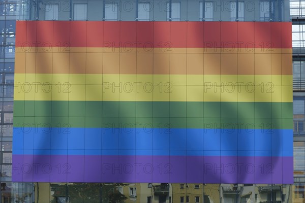 Banner with rainbow colours