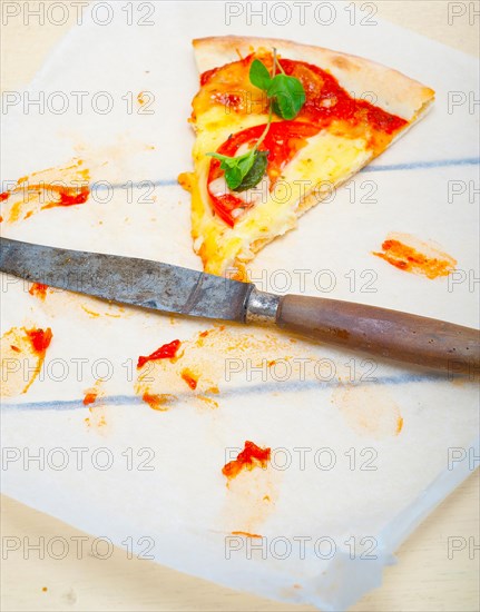 Italian traditional pizza Margherita tomato mozzarella and basil