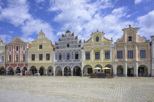 Renaissance and Baroque houses line the Zacharias von Neuhaus Market Square