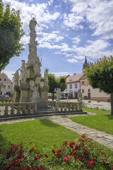 Marian column at Zacharias von Neuhaus Market Square