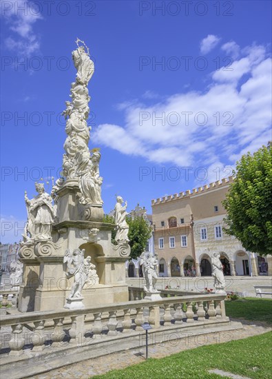 Marian column at Zacharias von Neuhaus Market Square