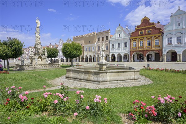 St. Mary's Column and Renaissance and Baroque Houses at Zacharias von Neuhaus Market Square