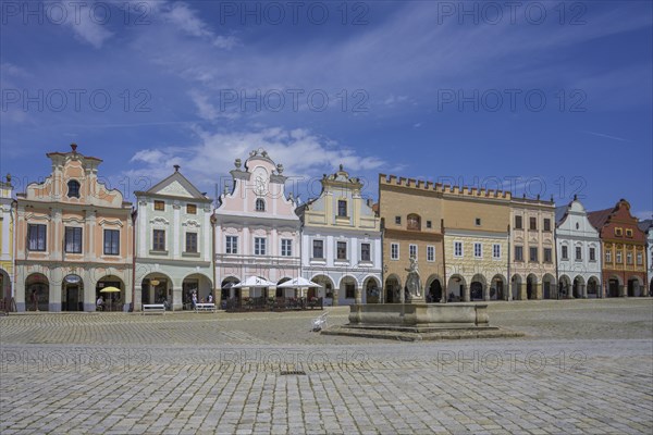 Renaissance and Baroque houses line the Zacharias von Neuhaus Market Square