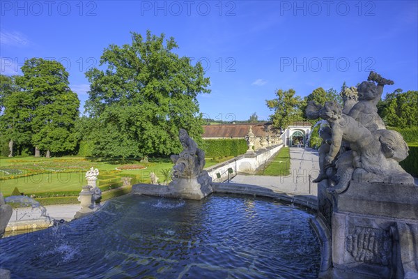 Baroque park of the chateau