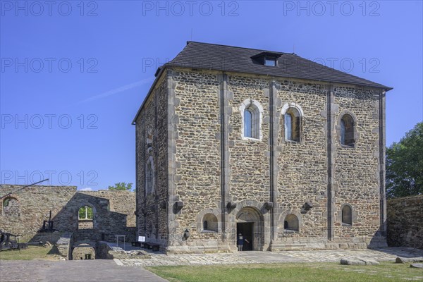 Exterior view of Romanesque double chapel