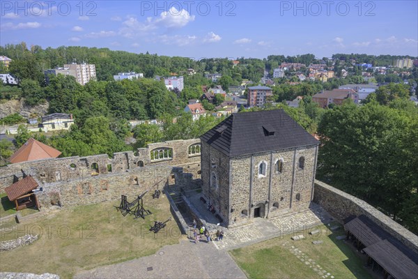 View of the Romanesque double chapel