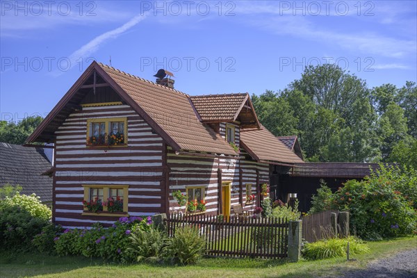 Old wooden house in the village