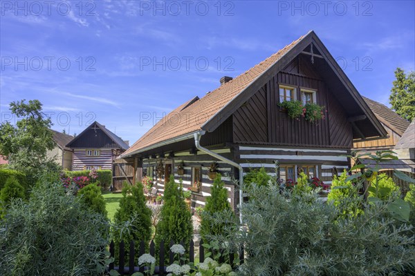 Old wooden house in the village