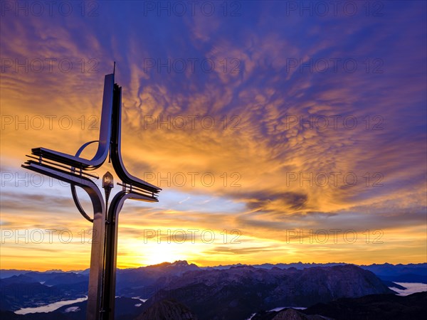 Colourful clouds at dawn