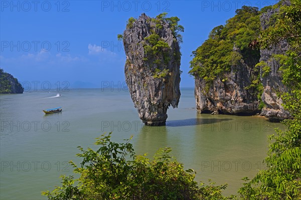 Striking rock formation on Khao Phing Kan Island