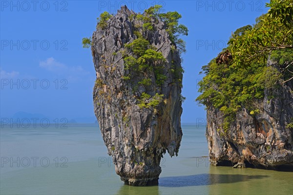 Striking rock formation on Khao Phing Kan Island