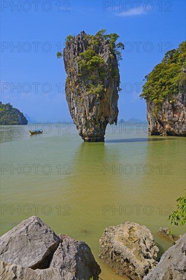 Striking rock formation on Khao Phing Kan Island