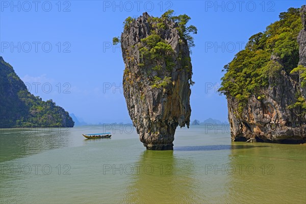 Striking rock formation on Khao Phing Kan Island